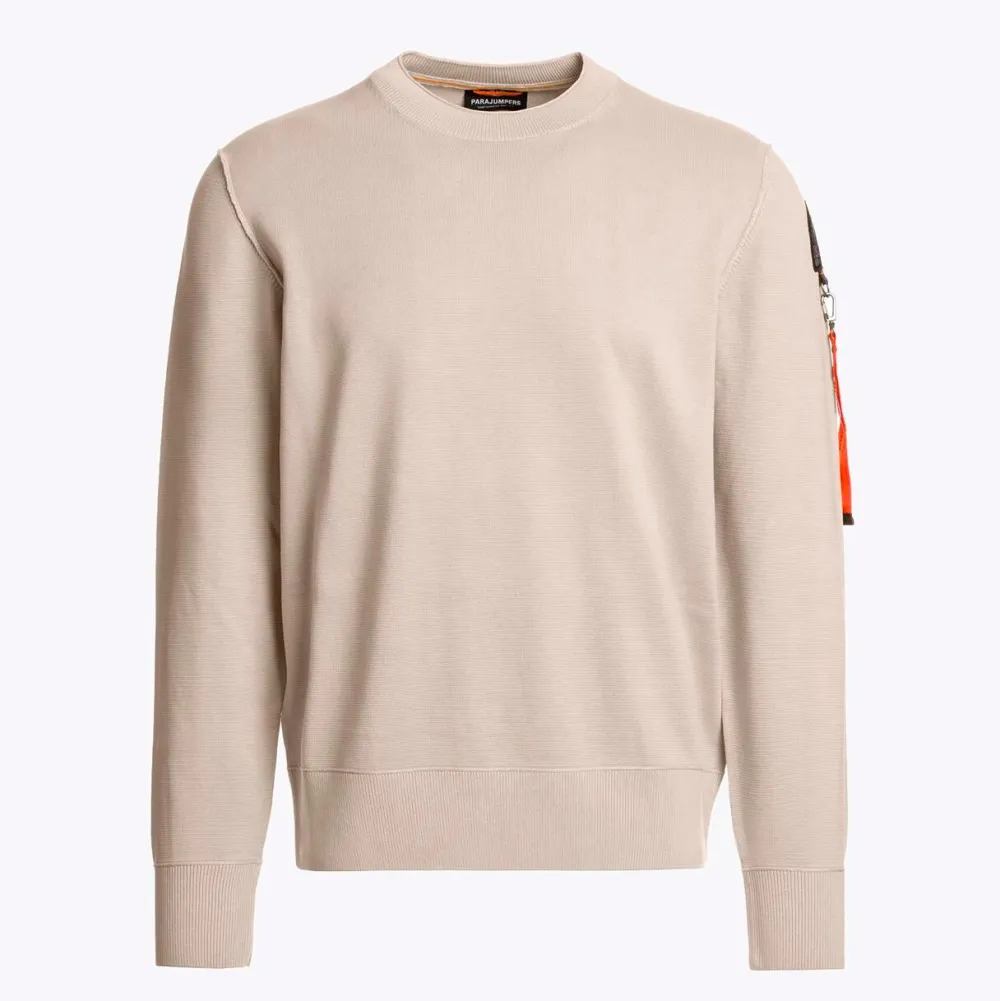 Parajumpers Overdele>Basic Braw Crew Neck Sweater Mastic