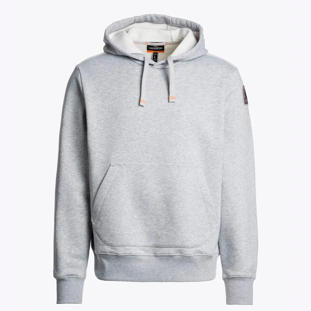 Parajumpers Overdele>Everest Hooded Sweatshirt Grey Melange