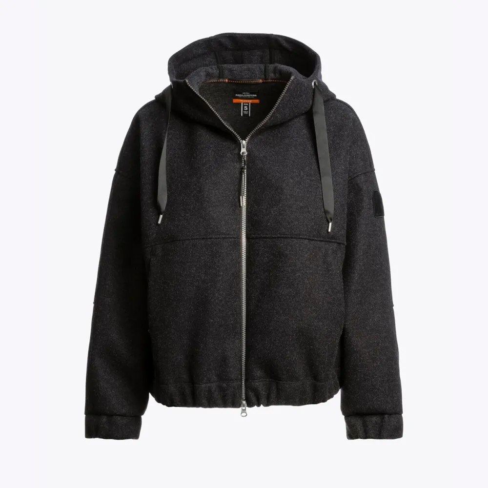 Dame Parajumpers Overdele>Ilean Flannel Sweatshirt Black Melange