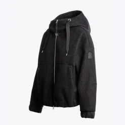 Dame Parajumpers Overdele>Ilean Flannel Sweatshirt Black Melange
