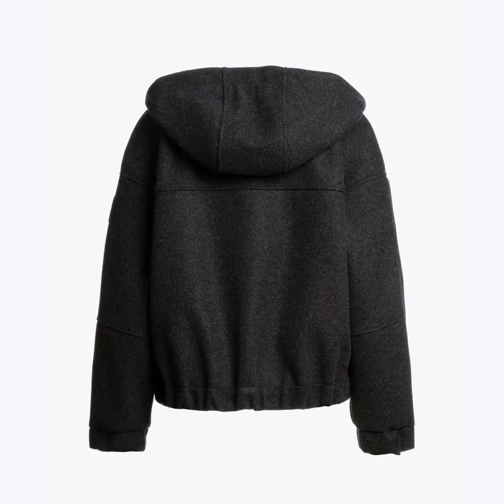 Dame Parajumpers Overdele>Ilean Flannel Sweatshirt Black Melange