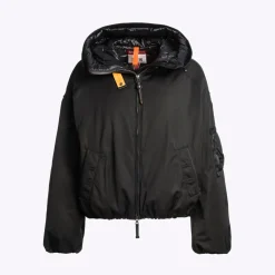 Dame Parajumpers Overtøj>Naadz Hooded Bomber Black
