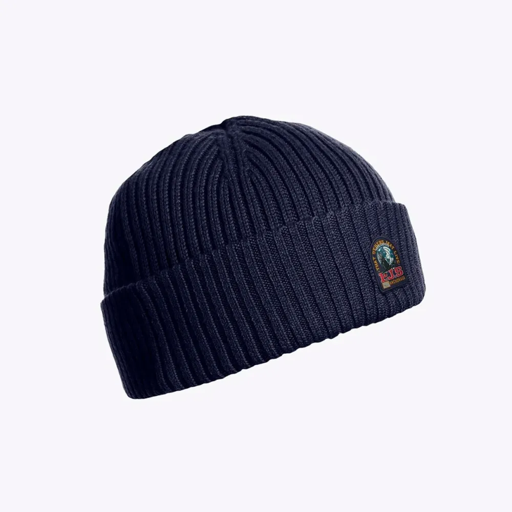 Parajumpers Accessories>Rib Hut Knittet Beanie Navy
