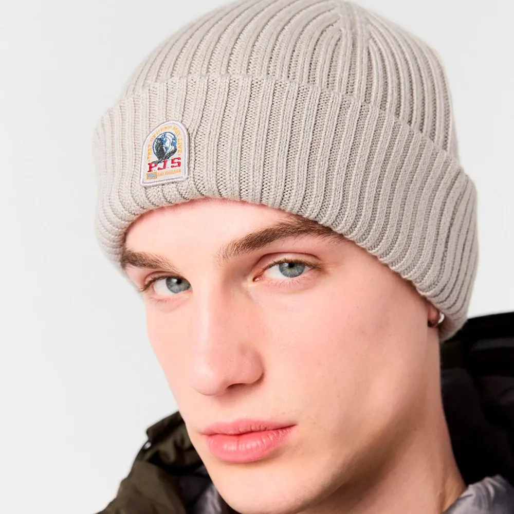 Parajumpers Accessories>Rib Hut Knittet Beanie Chateau Grey