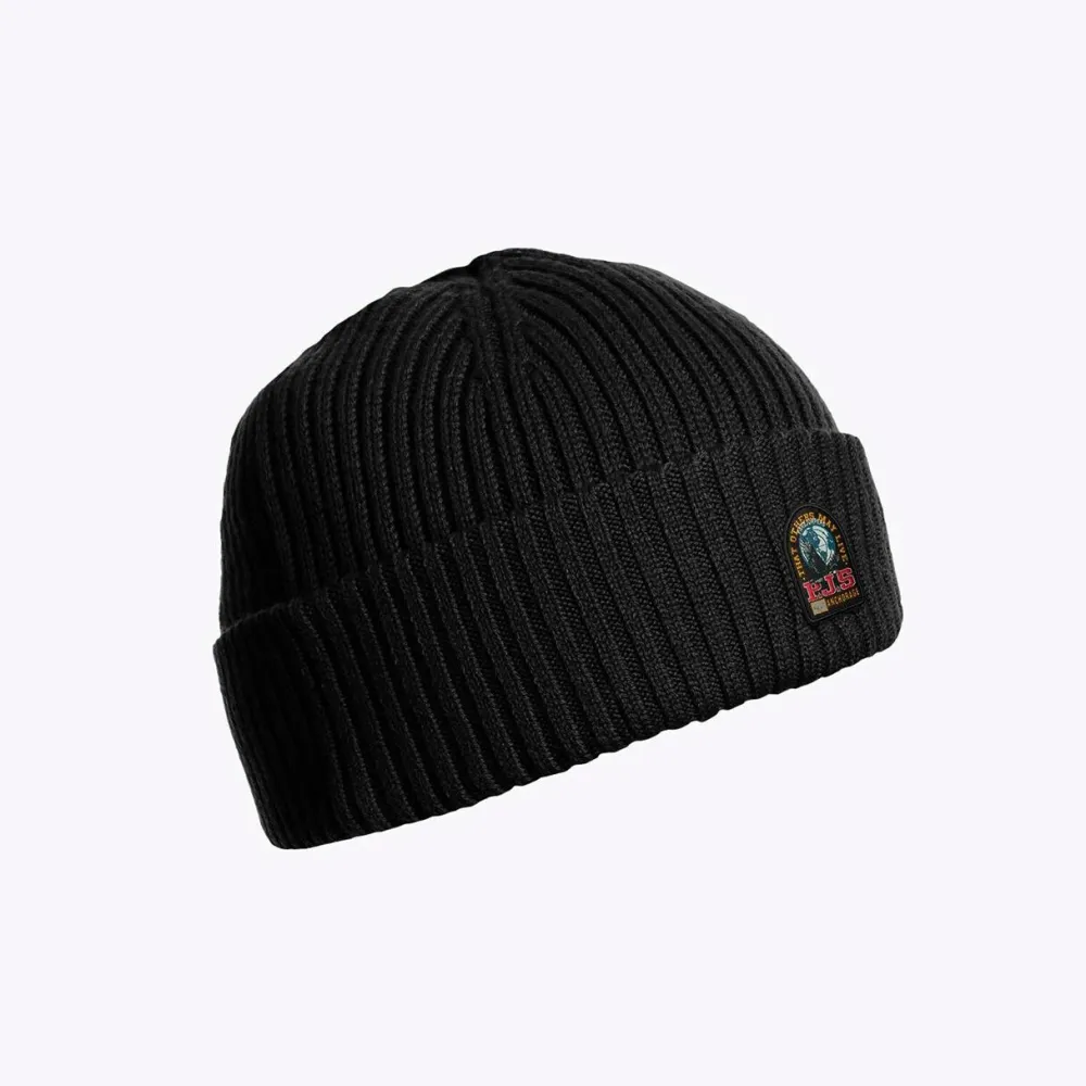 Parajumpers Accessories>Rib Hut Knittet Beanie Black