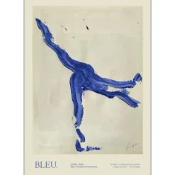 Poster & Frame Illustrationer & Plakater>Bleu 50x70 cm