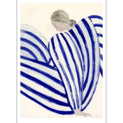Poster & Frame Illustrationer & Plakater>Blue Stripe At Concorde 50x70 cm