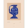 Poster & Frame Andet Boligtilbehør|Illustrationer & Plakater>Ceramic Pitcher In Blue A4