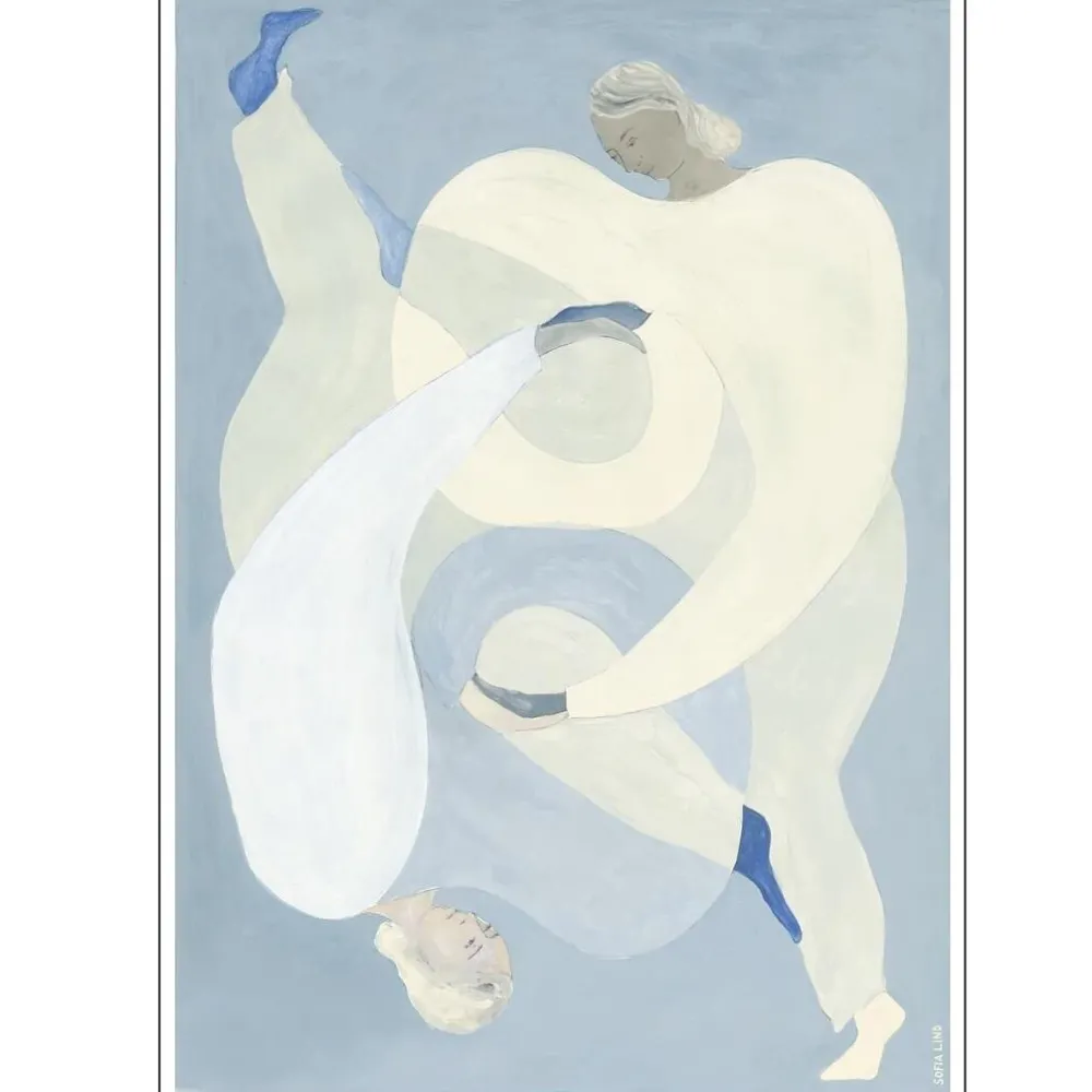 Poster & Frame Illustrationer & Plakater>Hold You Blue 50x70 cm