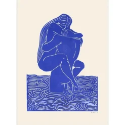 Poster & Frame Andet Boligtilbehør|Illustrationer & Plakater>Maliv - One + One = Three Blue 50x70 cm