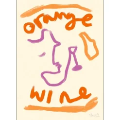 Poster & Frame Andet Boligtilbehør|Illustrationer & Plakater>Orange Wine 50x70 cm