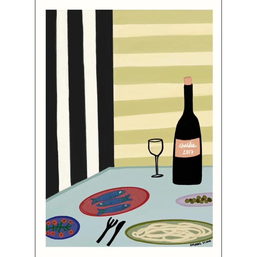 Poster & Frame Andet Boligtilbehør|Illustrationer & Plakater>Our First Date 30x40 cm