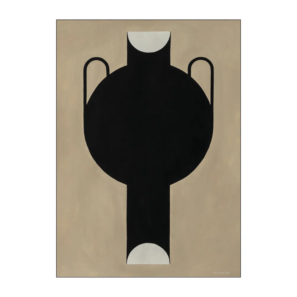 Poster & Frame Illustrationer & Plakater>Silhouette Of A Vase 07 A4