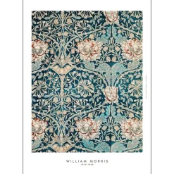 Poster & Frame Illustrationer & Plakater>William Morris Blue Flowers A4