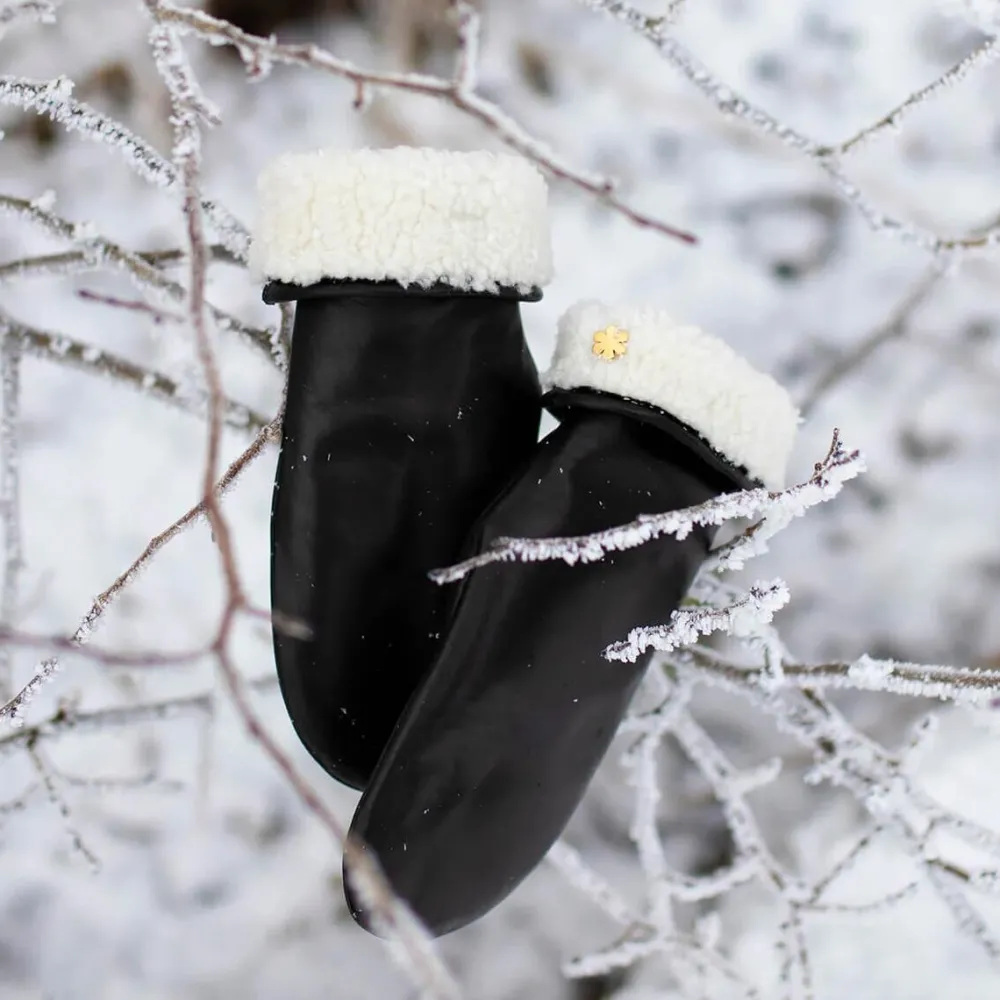 Dame RHANDERS Accessories|Accessories>Helena Leather Mittens Black