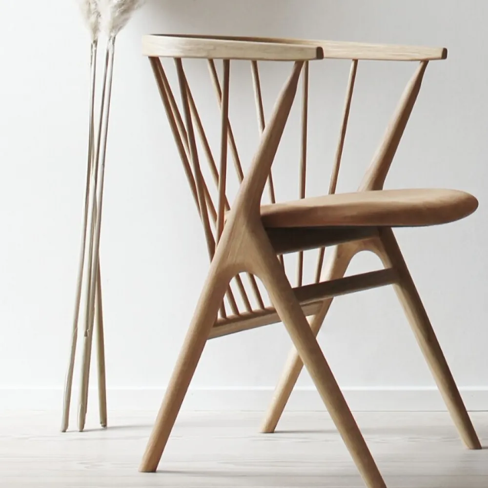 Sibast Furniture Stue|Stole>No 8 Chair Eg Sæbe Cognac Dunes Læder