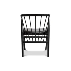 Sibast Furniture Stue|Stole>No 8 Chair Sortlakeret Eg Sort Saga Læder