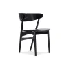 Sibast Furniture Stue|Stole>No 7 Dining Chair Sortlakeret Eg Sort Saga Læder