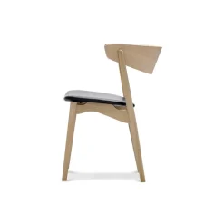 Sibast Furniture Stue|Stole>No 7 Dining Chair Sæbebehandlet Eg Sort Saga Læder