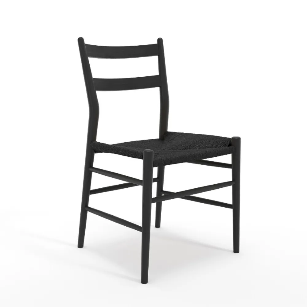 Sibast Furniture Stue|Stole>Sibast No 59 Sortlakeret Eg Sort flet