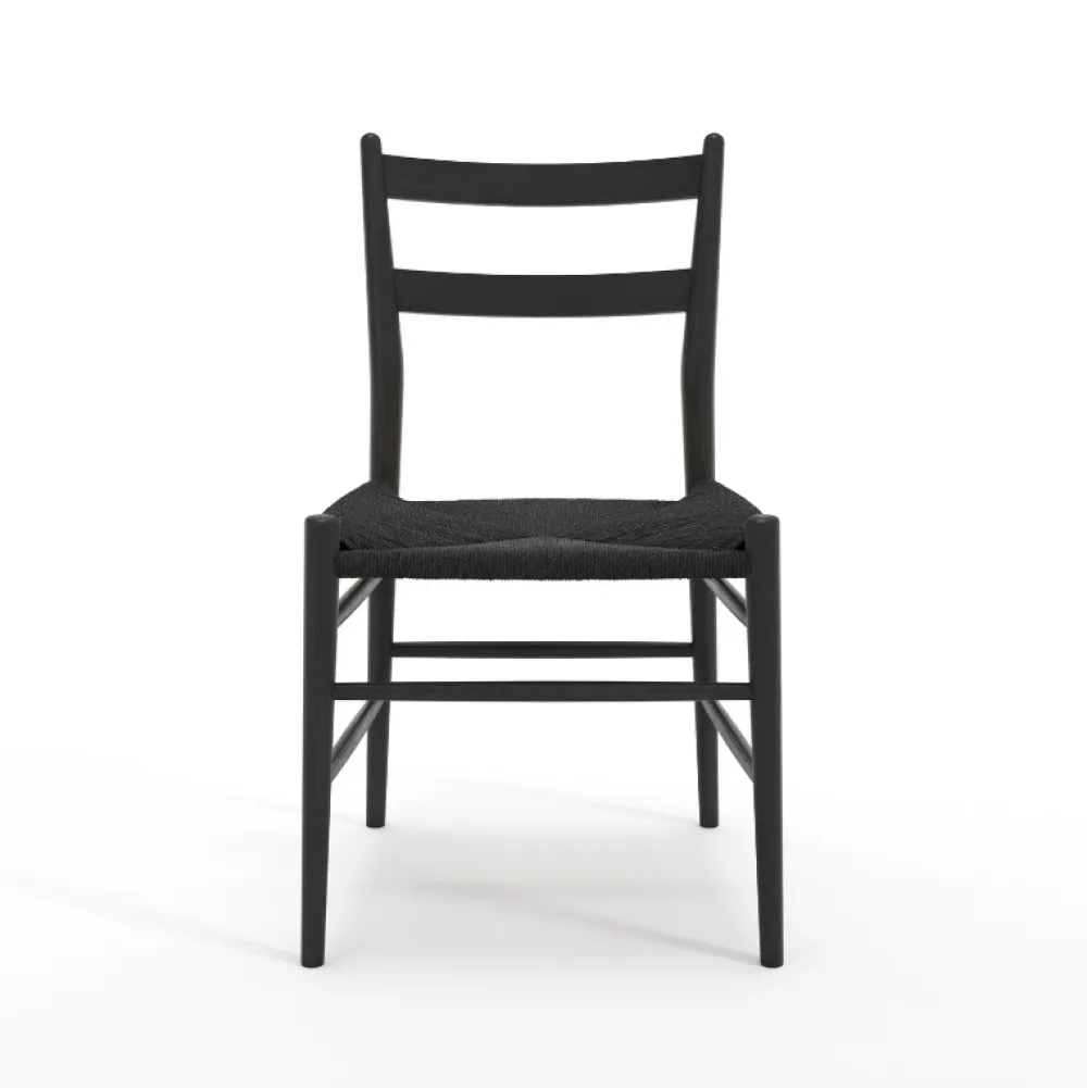 Sibast Furniture Stue|Stole>Sibast No 59 Sortlakeret Eg Sort flet