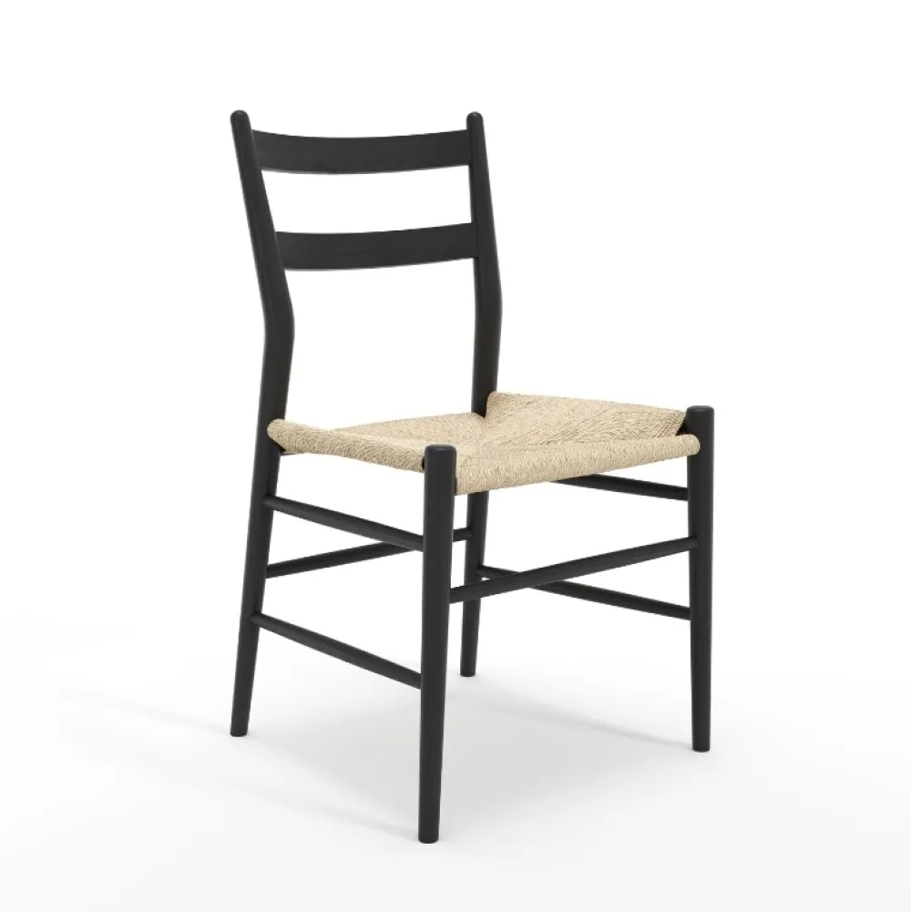 Sibast Furniture Stue|Stole>Sibast No 59 Sortlakeret Eg Naturflet