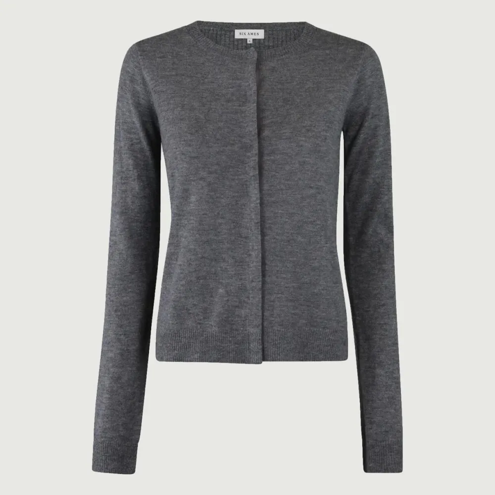 Dame Six Ámes Overdele>Ulla Cardigan Steel Gray