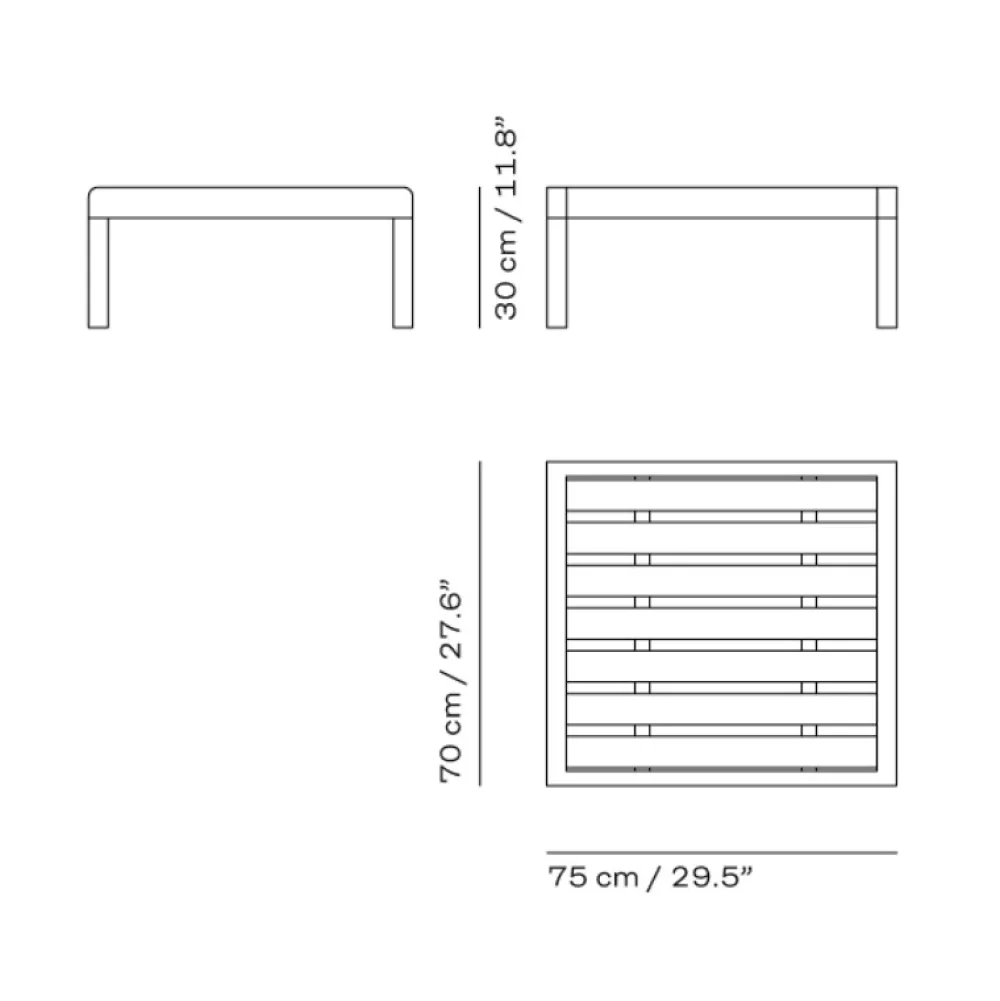 Skagerak Udendørs|Havemøbler>Virkelyst Table Small Teak
