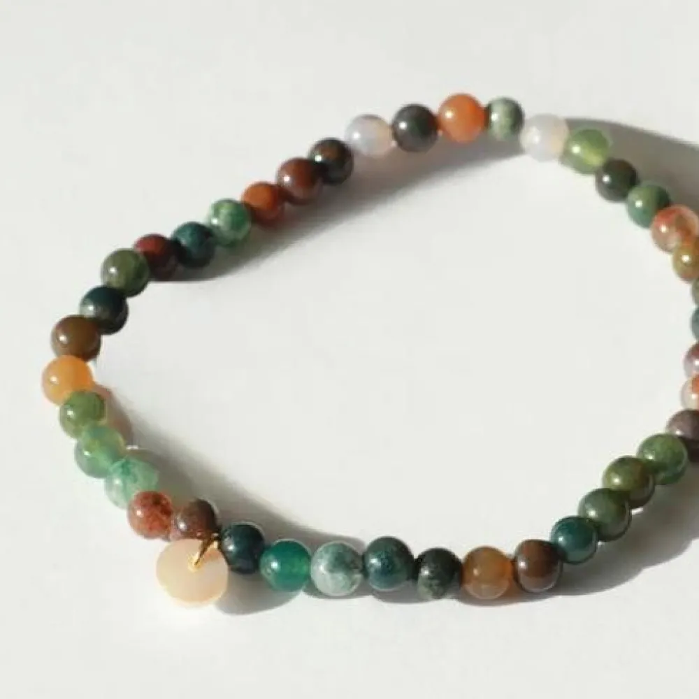 Dame Soï Accessories|Smykker>Krystal Armbånd Indian Agate