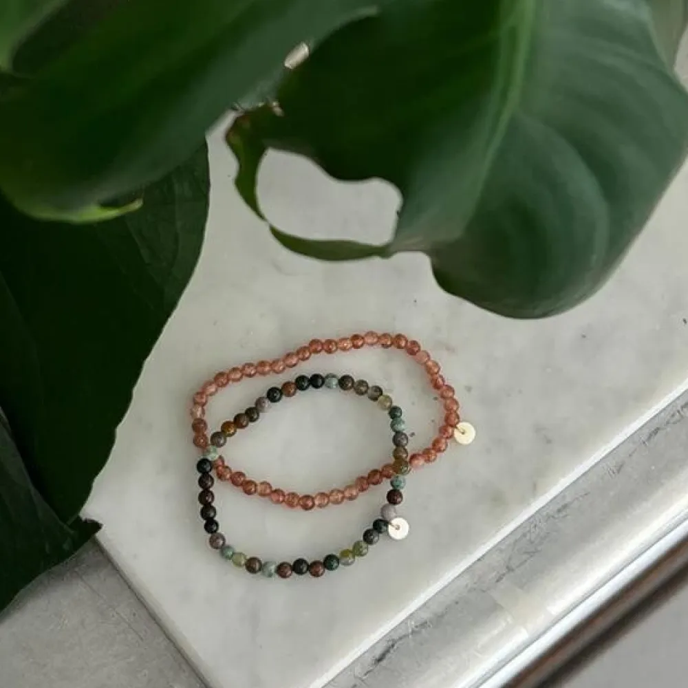 Dame Soï Accessories|Smykker>Krystal Armbånd Indian Agate