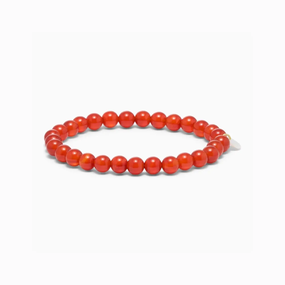 Dame Soï Accessories|Smykker>Krystal Armbånd Rød Jade Large