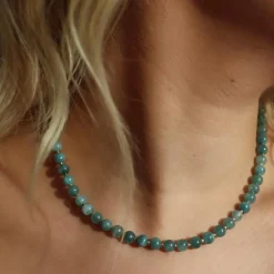 Dame Soï Accessories|Smykker>Krystal Halskæde Aquamarin Jade