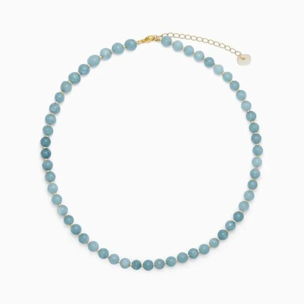 Dame Soï Accessories|Smykker>Krystal Halskæde Aquamarin Jade