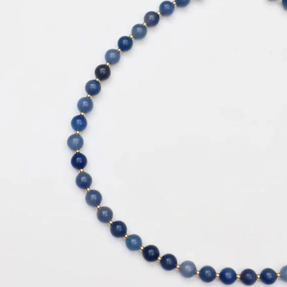 Dame Soï Accessories|Smykker>Krystal Halskæde Blå Jade