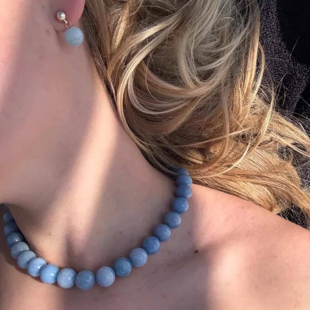 Dame Soï Accessories|Smykker>Krystal Halskæde Faro Aquamarin
