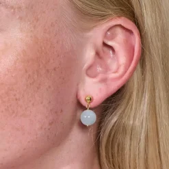 Dame Soï Accessories|Smykker>Krystal Nora Øreringe Aquamarin