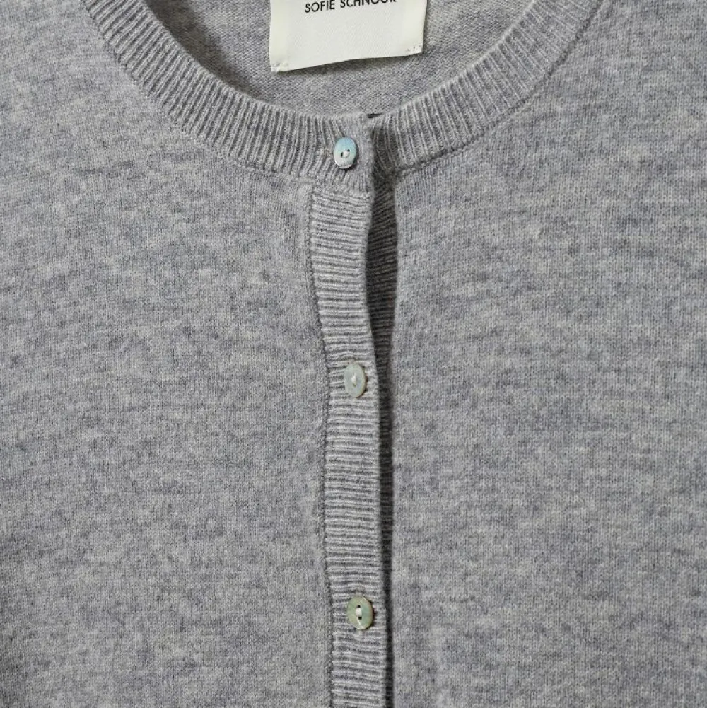 Dame Sofie Schnoor Overdele>Cisse Cardigan Grey Melange