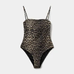 Dame Sofie Schnoor Underdele>Gia Swimsuit Light Brown Leopard