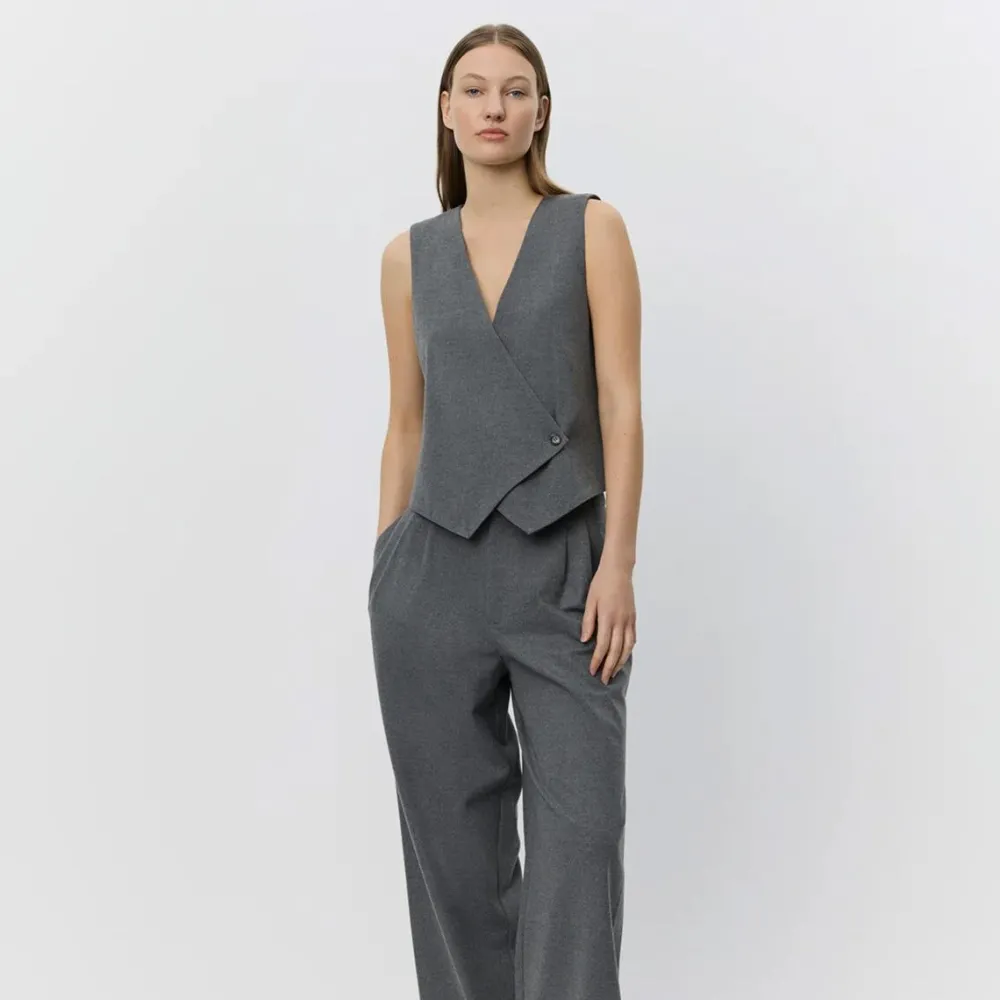Dame Sofie Schnoor Overdele>VirginiaSW Vest Grey Melange