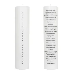 Specktrum Julepynt|Kalenderlys>24 Moments Of Self Love Calendar Candle White
