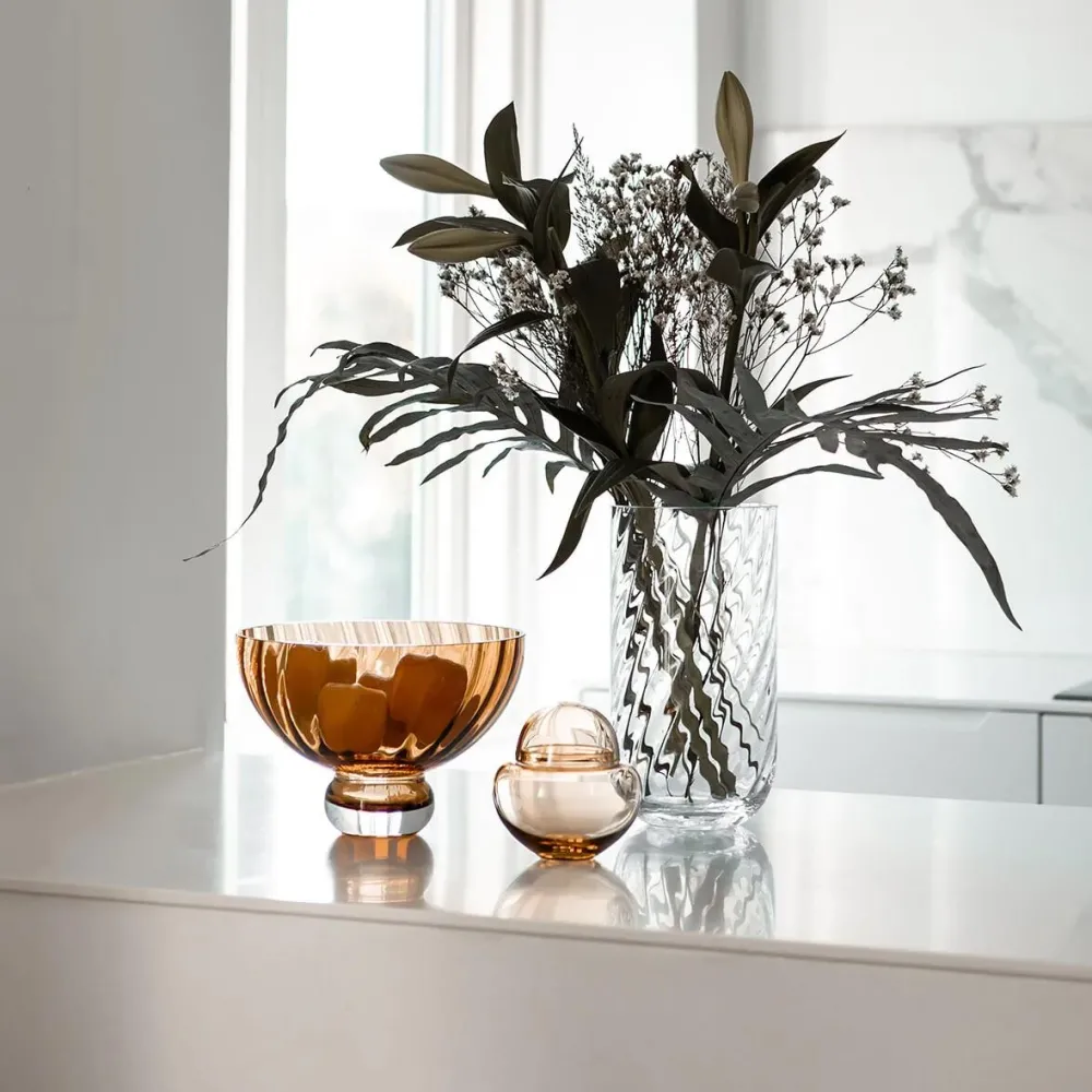 Specktrum Vaser|Andet Boligtilbehør>Meadow Swirl Cylinder Vase Clear Medium