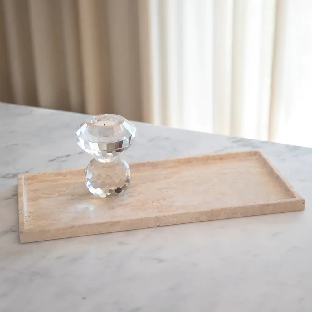 Specktrum Skåle & Bakker|Andet Boligtilbehør>Phantom Rectangular Tray Travertine
