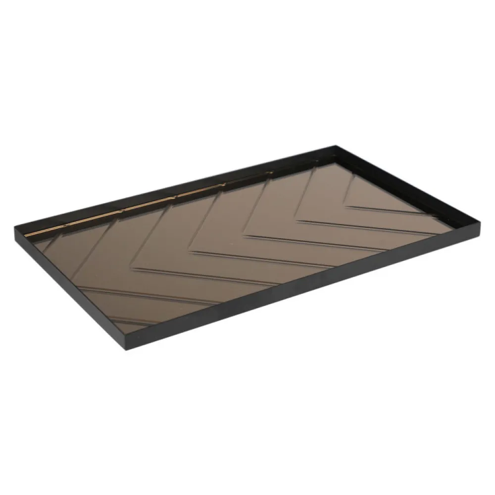 Specktrum Skåle & Bakker|Stue>The Large Herringbone Tray Bronze