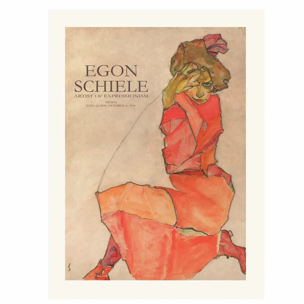 Spliid Andet Boligtilbehør|Illustrationer & Plakater>Schiele 1 Poster 50x70 cm
