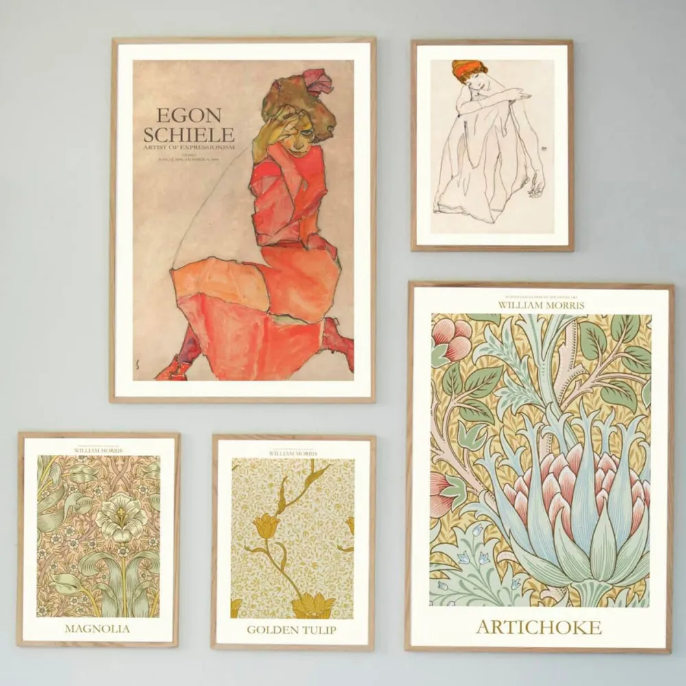 Spliid Andet Boligtilbehør|Illustrationer & Plakater>Schiele 1 Poster 50x70 cm