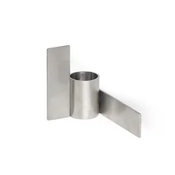 Stences Andet Boligtilbehør|Lysestager>Icon Candlestick 02 Brushed Chrome