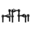 STOFF Andet Boligtilbehør|Lysestager>Nagel Candle Holder Set With 3 Black