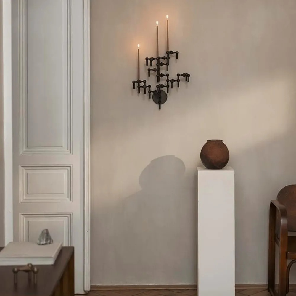 STOFF Andet Boligtilbehør|Lysestager>Nagel Wall Hanger Black