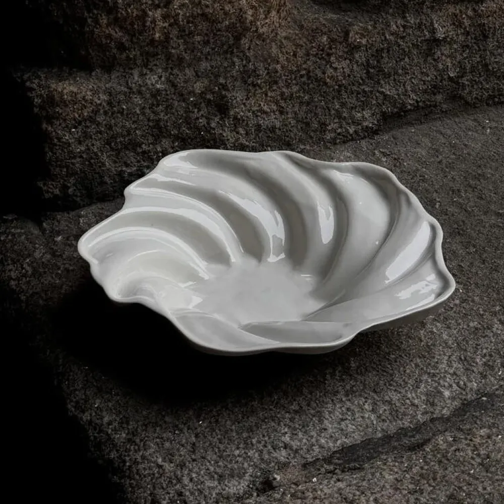 Studio Aarhus Keramik & Porcelæn>Svane Skål Blank Hvid