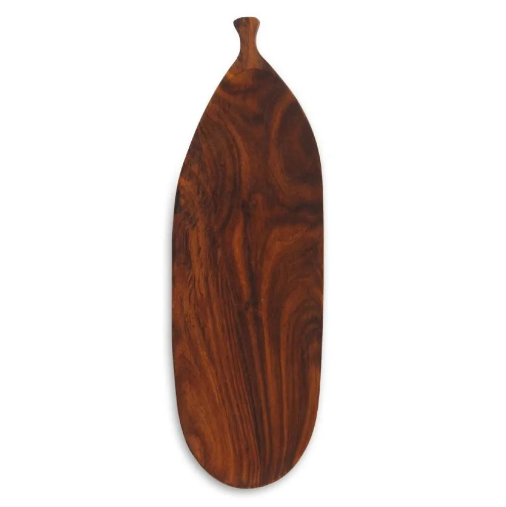 Stuff Design Skåle & Bakker>Tray LEAF Dark Brown 13x40 cm